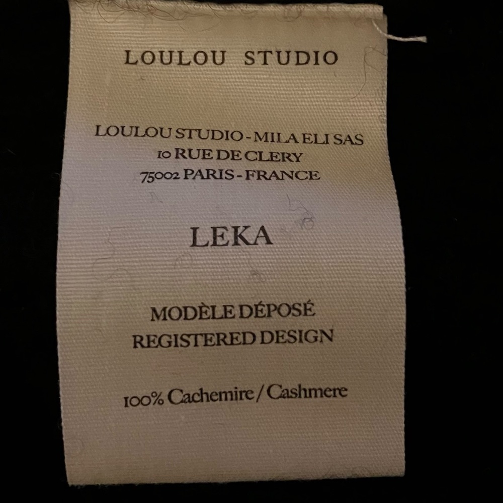 LOULOU STUDIO Leka V-Neck Ribbed Cashmere Cardigan-Small - Picture 5 of 11